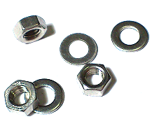 Hexagon Nut & Washer Set Stainless Steel SUS304 M5 10Pc/Lot - Click Image to Close